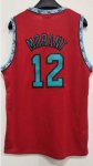 NBA 12 Morant Grizzlies Maillot Retro Rouge brodé